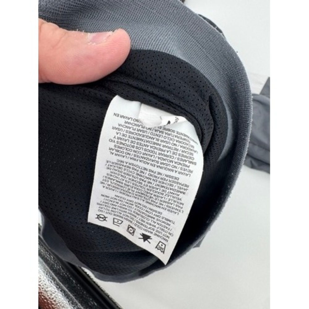 Nike Windrunner Jacket Mens Small Black White Grey Big Swoosh Full Zip Hooded - Picture 15 of 16